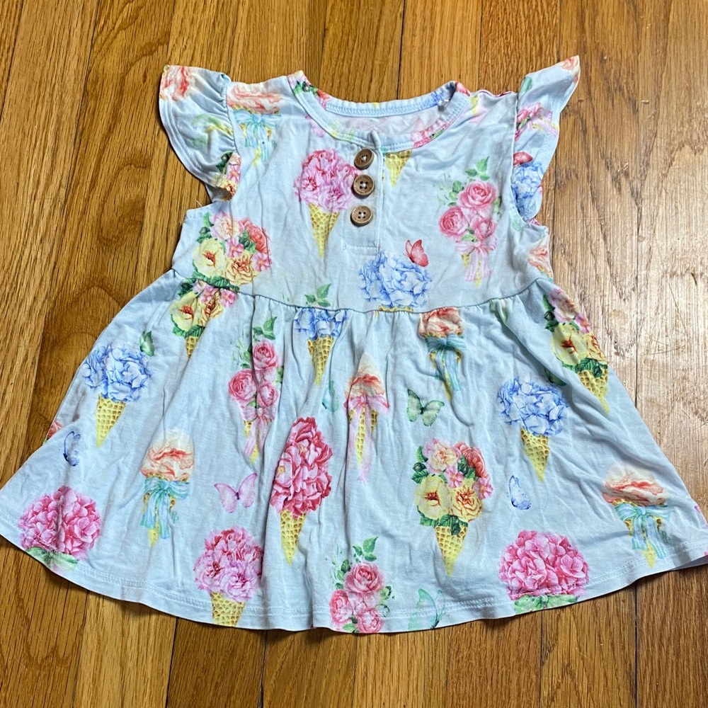Posh Peanut Pastel Floral Ice Cream Tunic